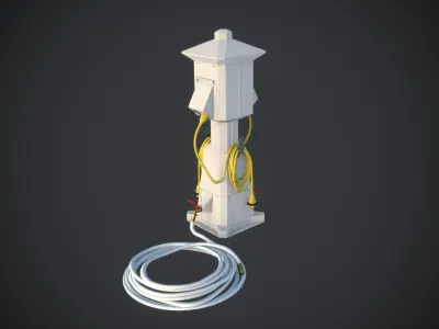 Marine Pedestal 3D model