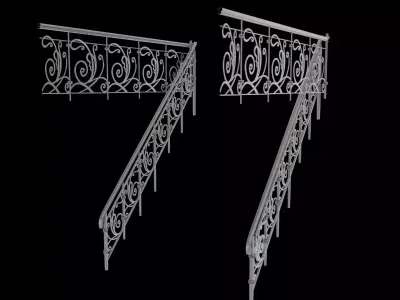 Stair Case Bars 3D model