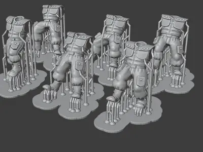 Hive-City Guard Infantry Squad 3D print model