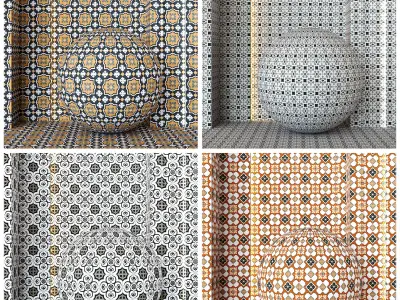 4K Equipe Rivol Ceramics Tile Textures  - 23 Colors - PBR  Texture