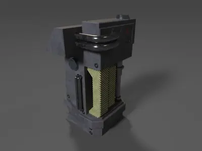 Sci-fi Computer Terminal Low-poly 3D model