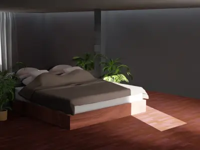 Bedroom Interior - Blender - Cycles X Render 3D model