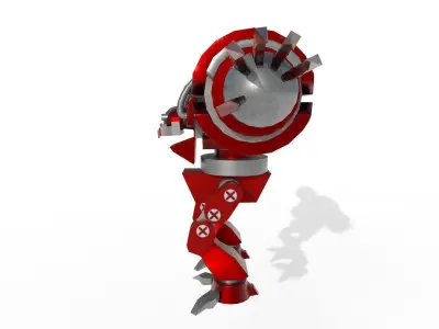 Nitro robot Low-poly 3D model