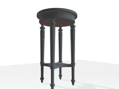 Kahler End Side Tall HighTable 3D model