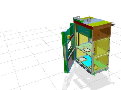 automatic opening door 3D model