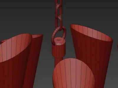 Cornet Chandelier 3D model