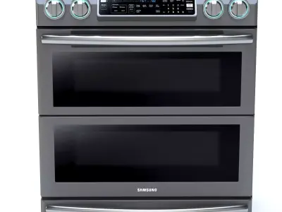 Samsung Slide-In Electric Flex Duo Range With Dual Door 3D model