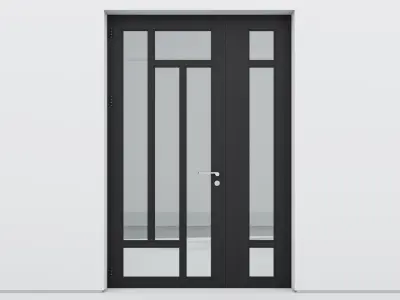 Aluminium door 203 3D model