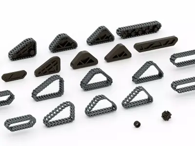 Tank tracks 3D model