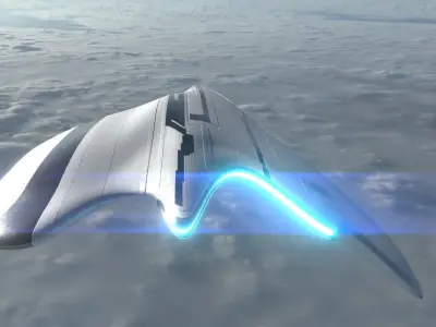 Asymmetric Spaceship 3D model