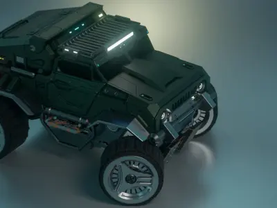 Military Armored Truck 3D print model