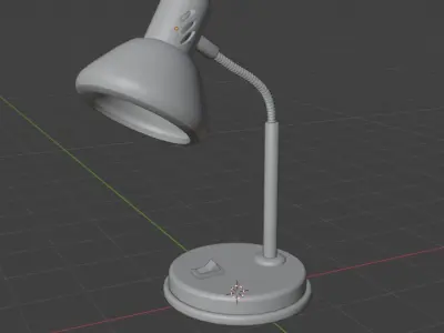 The lamp in 3D Low-poly 3D model