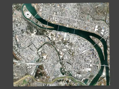 Cityscape  Pyongyang Democratic Peoples Republic of Korea 3D model
