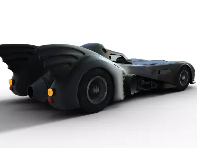 Batmobile 1989 High Definition 3D Render  3D print model by Riders3DAnime