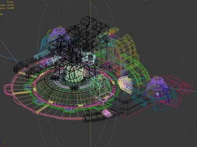 Mechanical Building - Fleet Turret 02 3D model