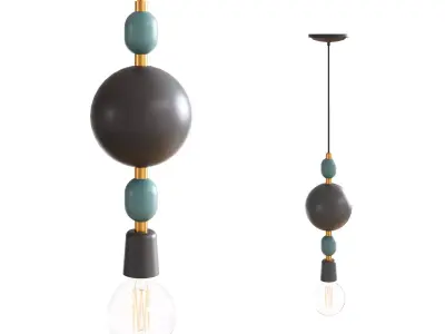 Ceiling light 01 3D model