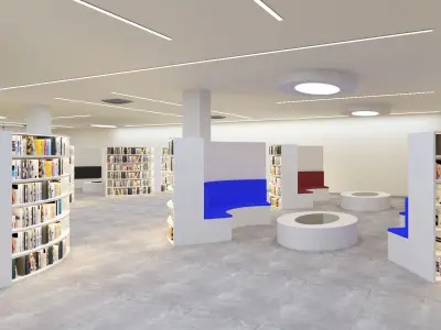 Modern Library 3D model