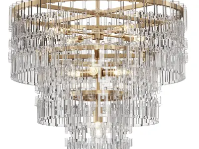 Chandelier Marignan Round Chandelier 60 by lalume 3D model