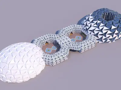 0157 - Folded Building 3D model