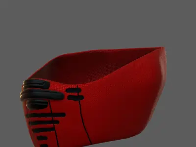Gas mask helmet 3d model scifi Low-poly  Low-poly 3D model 195