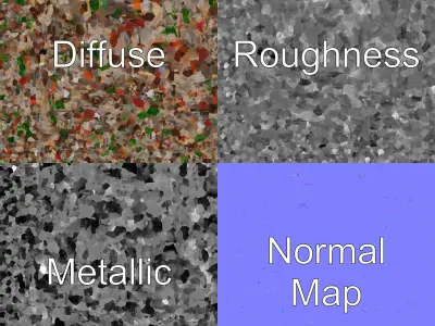 Abandoned Homestead Ruins Architectural model pack Low-poly 3D model