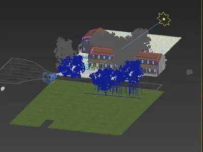 USA Neighbourhood 3D model
