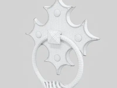 Forged handle Low-poly 3D model