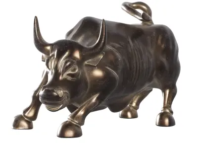 Charging Bull Low-poly 3D model