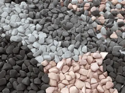 Gravel small crumb decor n2 3D model