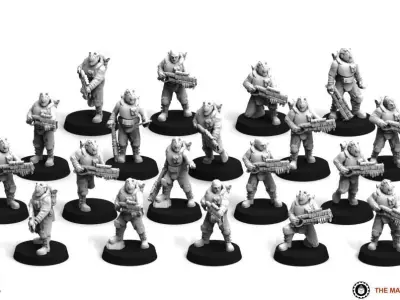 Jade Coalition - Scout Infantry 3D print model