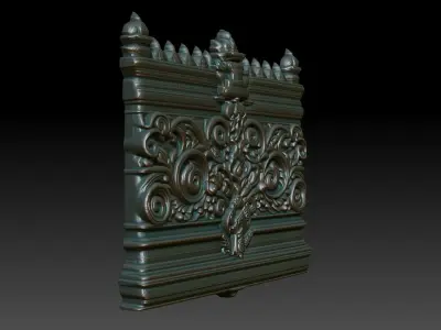 Indian Temple Wall basrelief 02 240613 3D print model