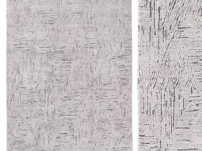 KISAN SILK WOOL RUG 3D model