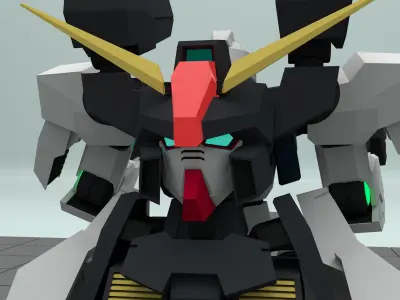 GN-008 Seravee Gundam 3D model
