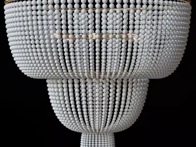 Marotte Chandelier two tiers 3D model