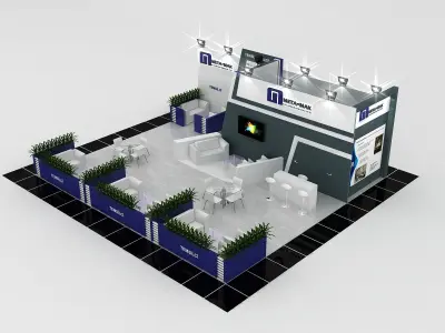 MTM Size 11 m x 10 m  Height 400 cm 3D model