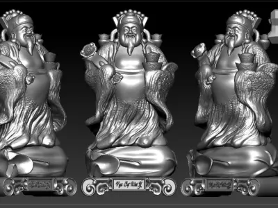 Collection of 50 Maitreya Buddha models 3D print model