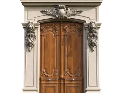 Front Entrance Home Classic Design 4 3D model