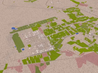 Cairo City Egypt Low-poly 3D model