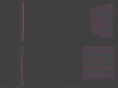 Sci-Fi Wall Panel Low-poly 3D model