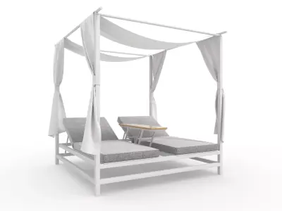 Poolside Cabana 15 3D model