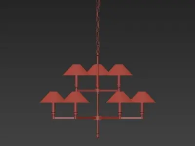 Loft Ventana Chandelier 3D model