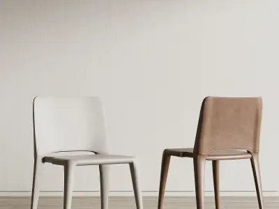 chair Low-poly 3D model 3