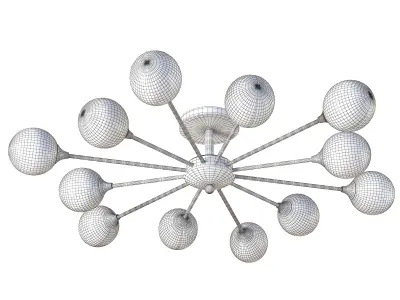 Sputnik Chandeliers Modern LED  Free 3D model