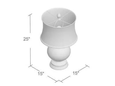 Thinder Metallic Table Lamp 3D model