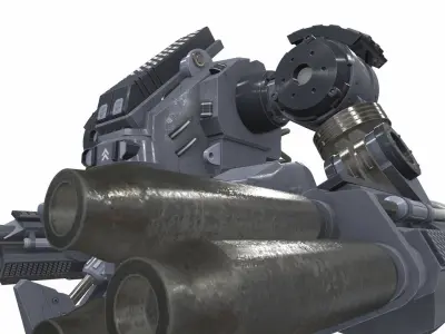 Battle mech robot mobi 6B 3D model