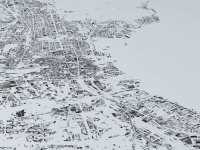 Palermo Streets and Buildings 3D model