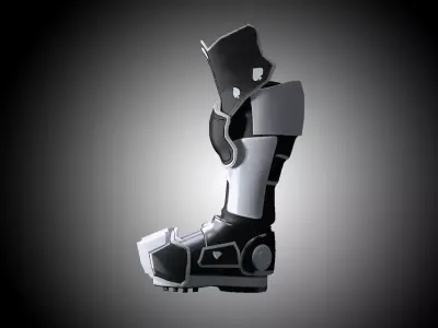 CG Cyber Boots Low-poly 3D model