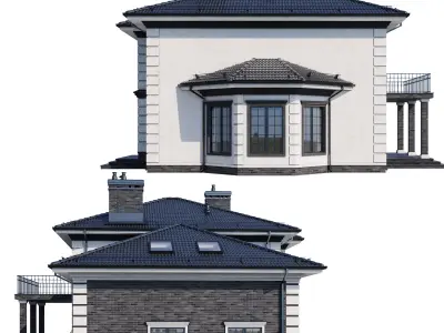 Modern house v75 3D model