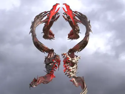 Dantes Gluttony stand 1 3D model