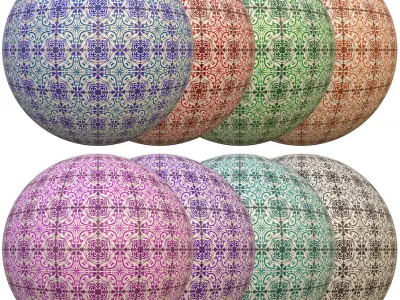 tile patterned 135-seamless-4k-pbr  Texture